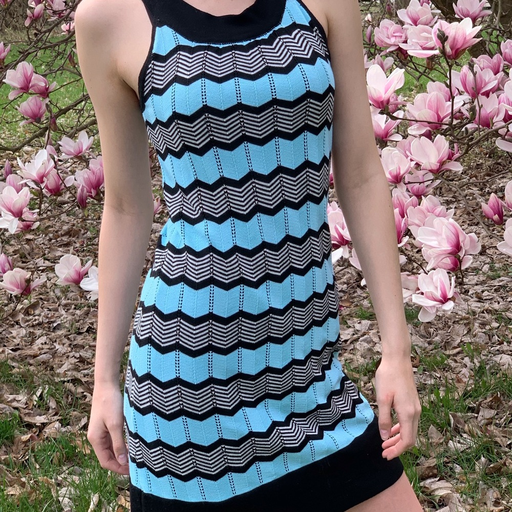 Patterned Sweater Dress